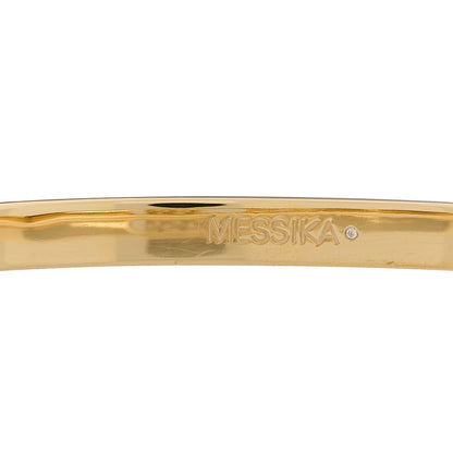 Messika 18K Yellow Gold Diamond SM Move Noa Pave Bangle Bracelet M 2 of 4