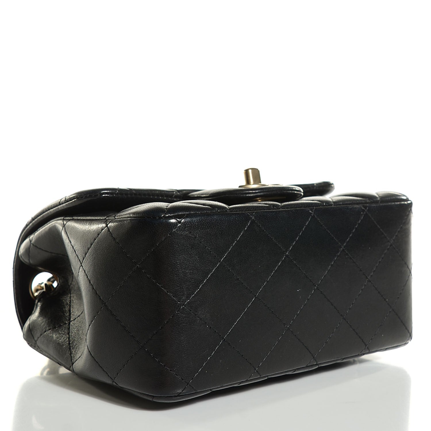 Chanel Lambskin Quilted Mini Square Flap Black 4 of 9