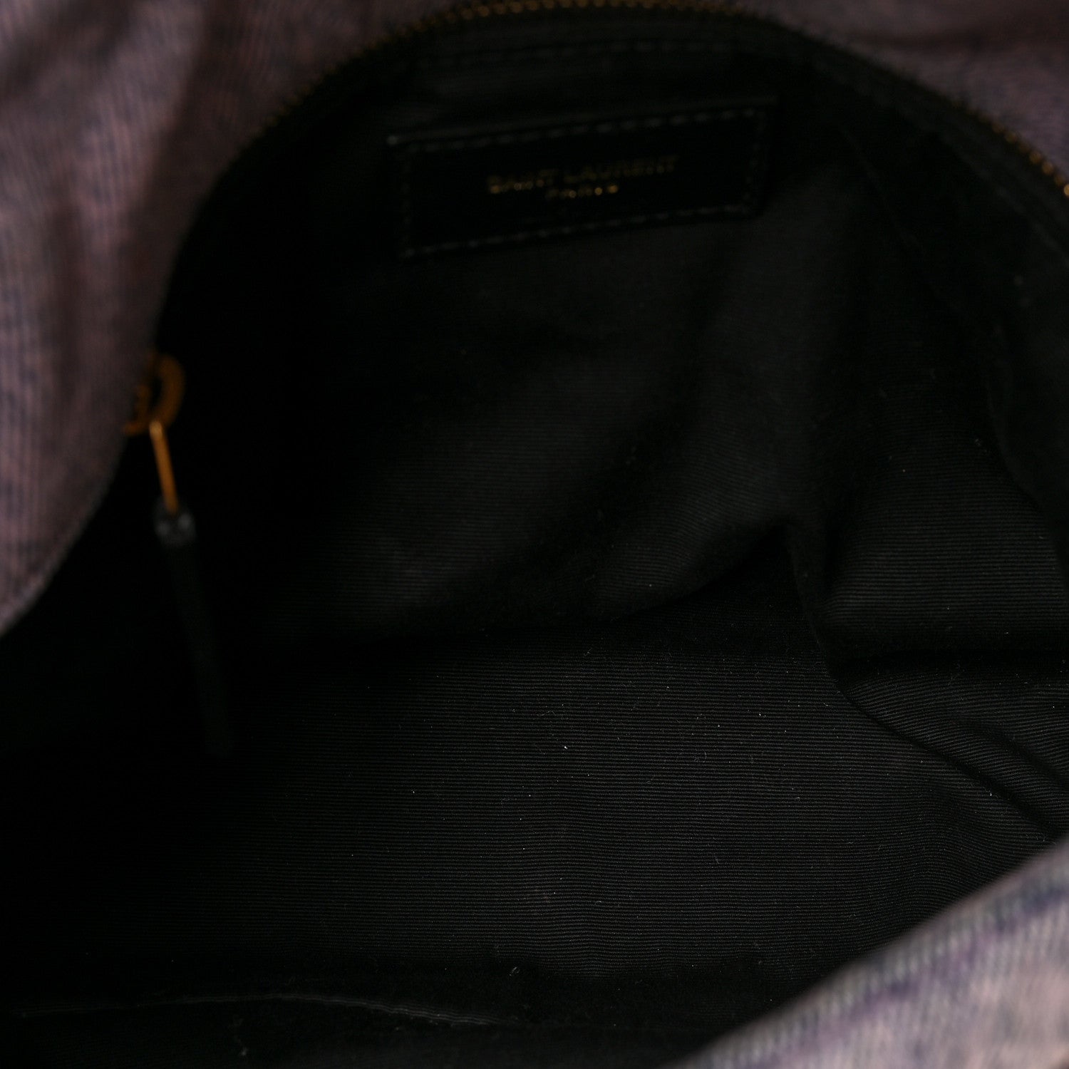 Saint Laurent Denim Quilted Small Loulou Puffer Monogram Chain Satchel Bleached Lilac 5 of 8