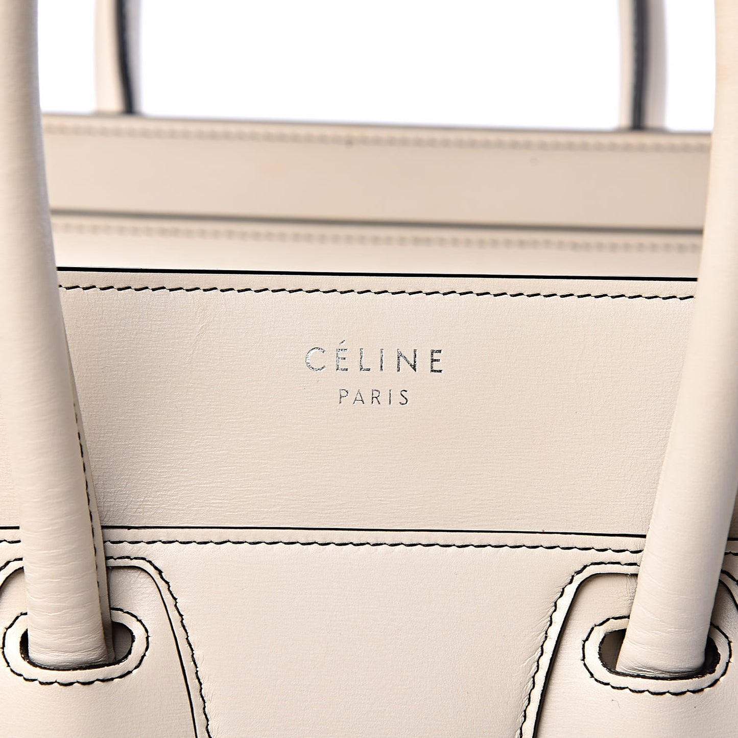 Satin Calfskin Micro Debossed Luggage White