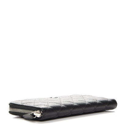 Chanel Caviar Quilted Large Gusset Zip Around Wallet Black 4 of 8