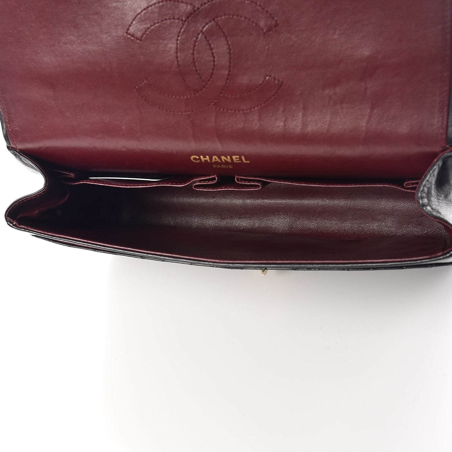Lambskin Quilted Medium Double Flap Bijoux Chain Black