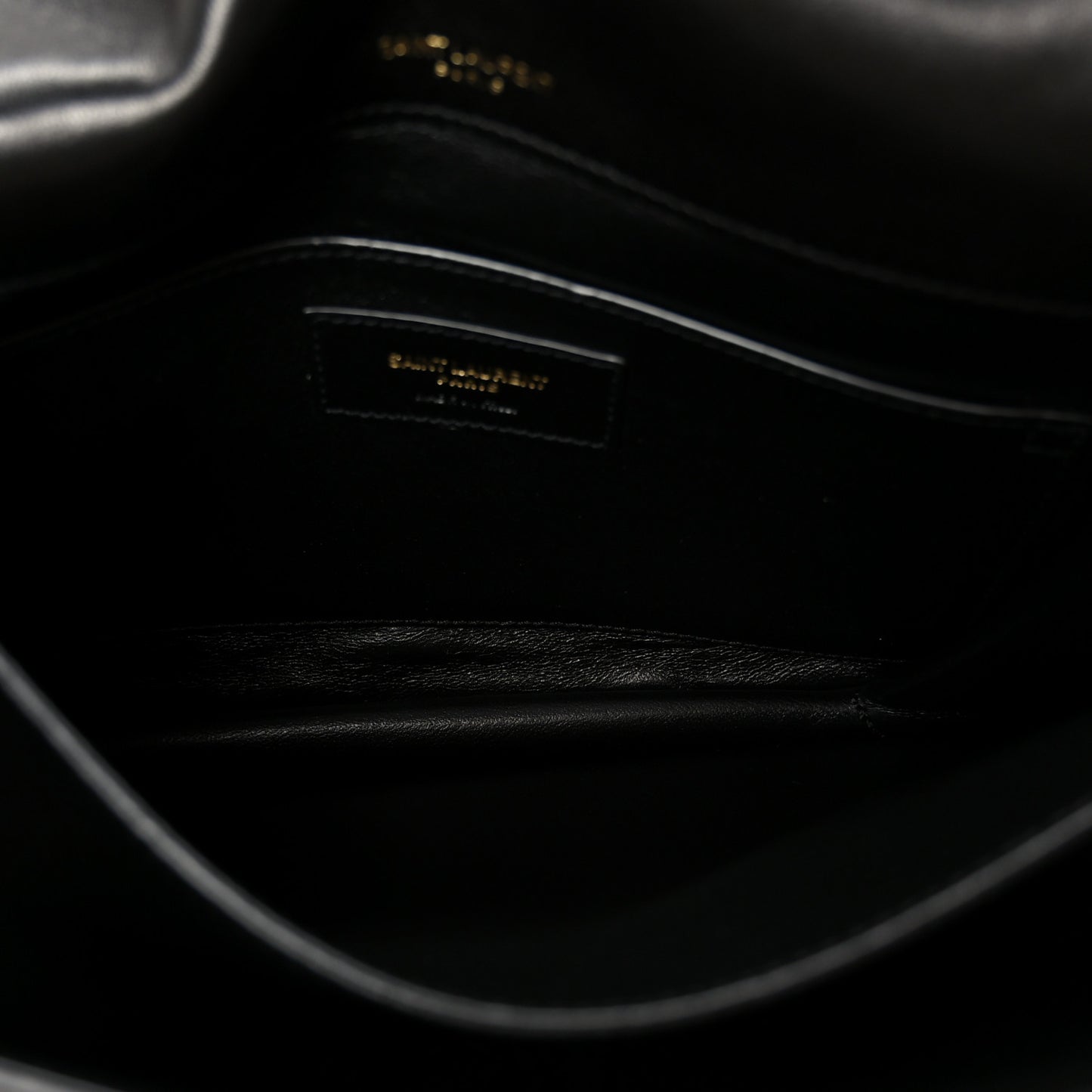 Lambskin Quilted Monogram Medium Solferino Satchel Black