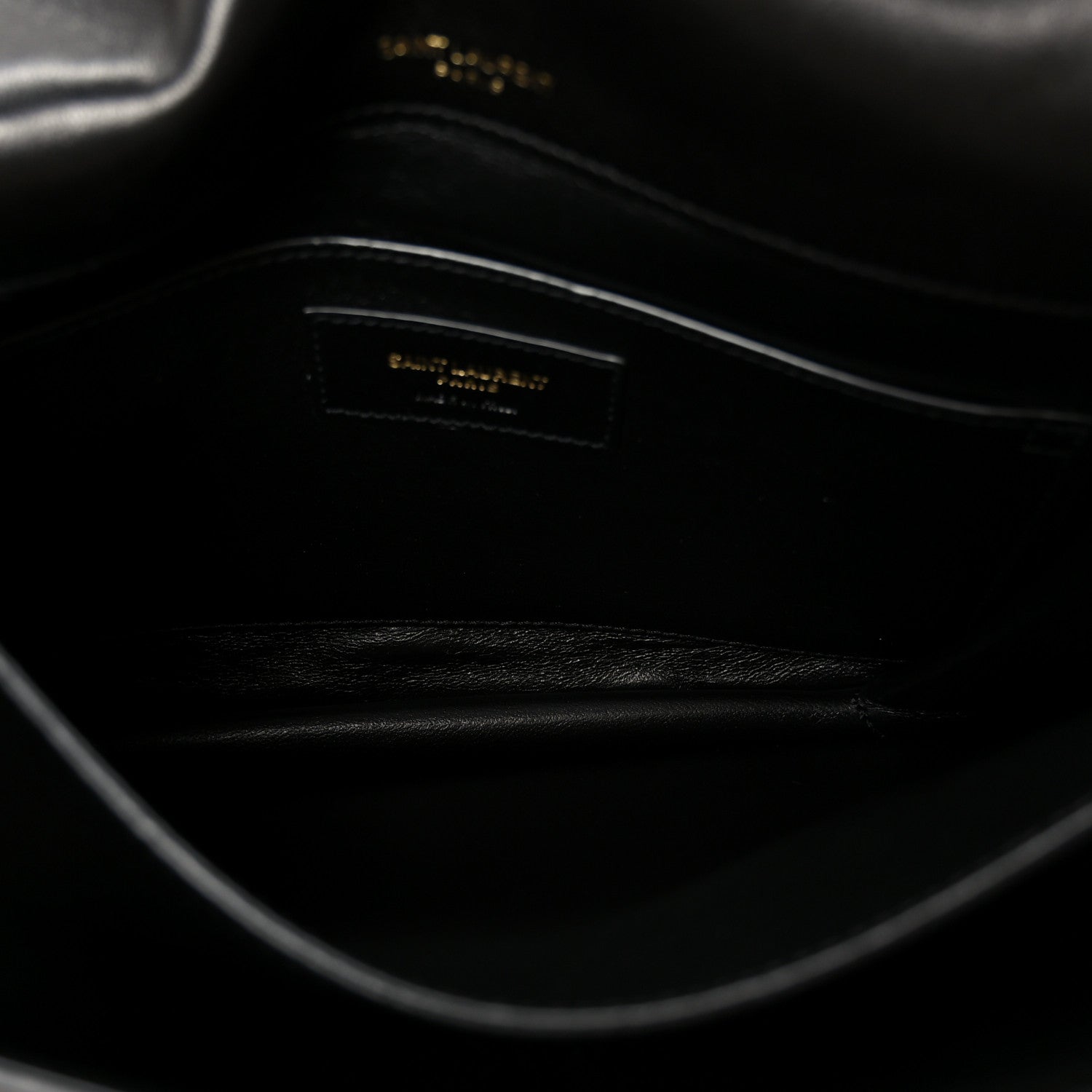 Saint Laurent Lambskin Quilted Monogram Medium Solferino Satchel Black 6 of 12