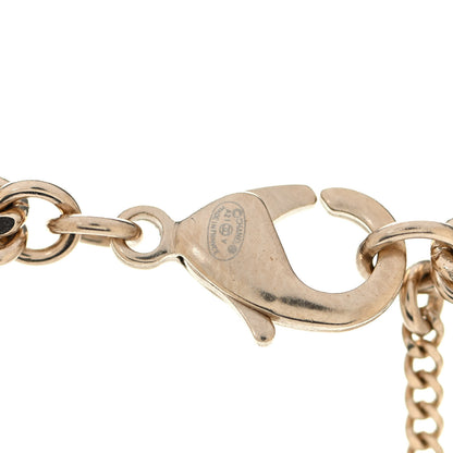 Chanel Crystal CC Multi Strand Chain Necklace Gold 4 of 4
