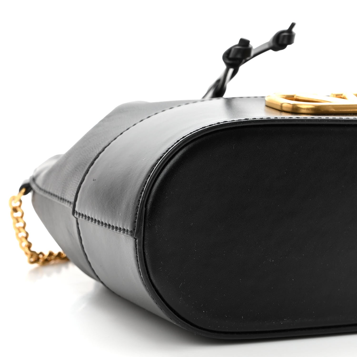 Valentino Garavani Nappa Mini VLogo Signature Chain Bucket Bag Black 8 of 10