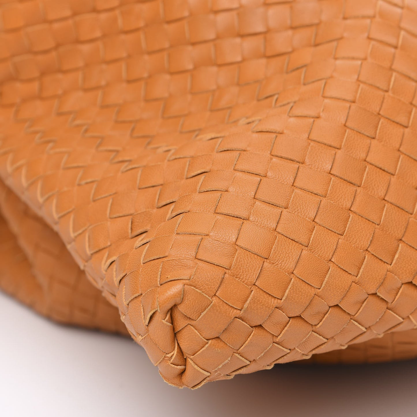 Nappa Intrecciato Large Convertible Bag Saffron