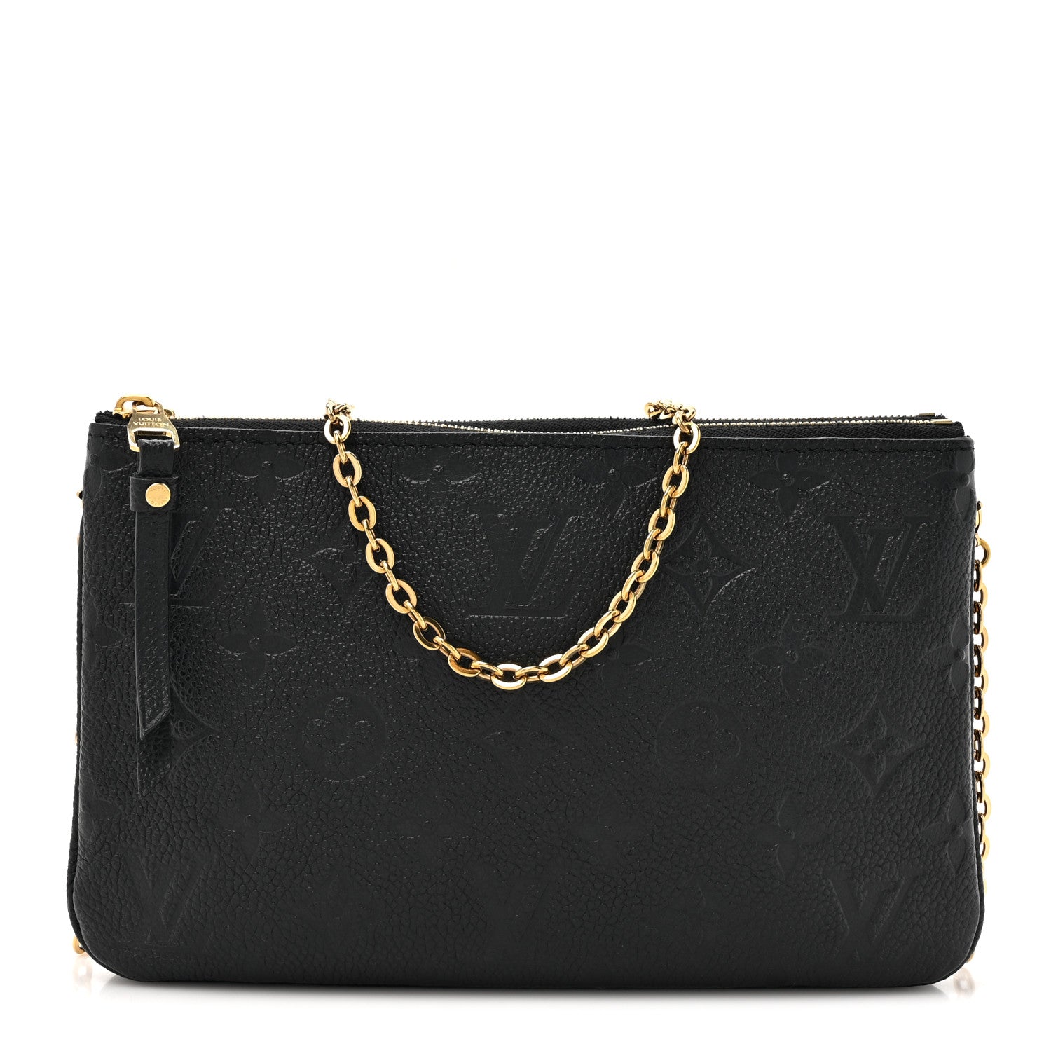 Louis Vuitton Empreinte Double Zip Pochette Black 1 of 11