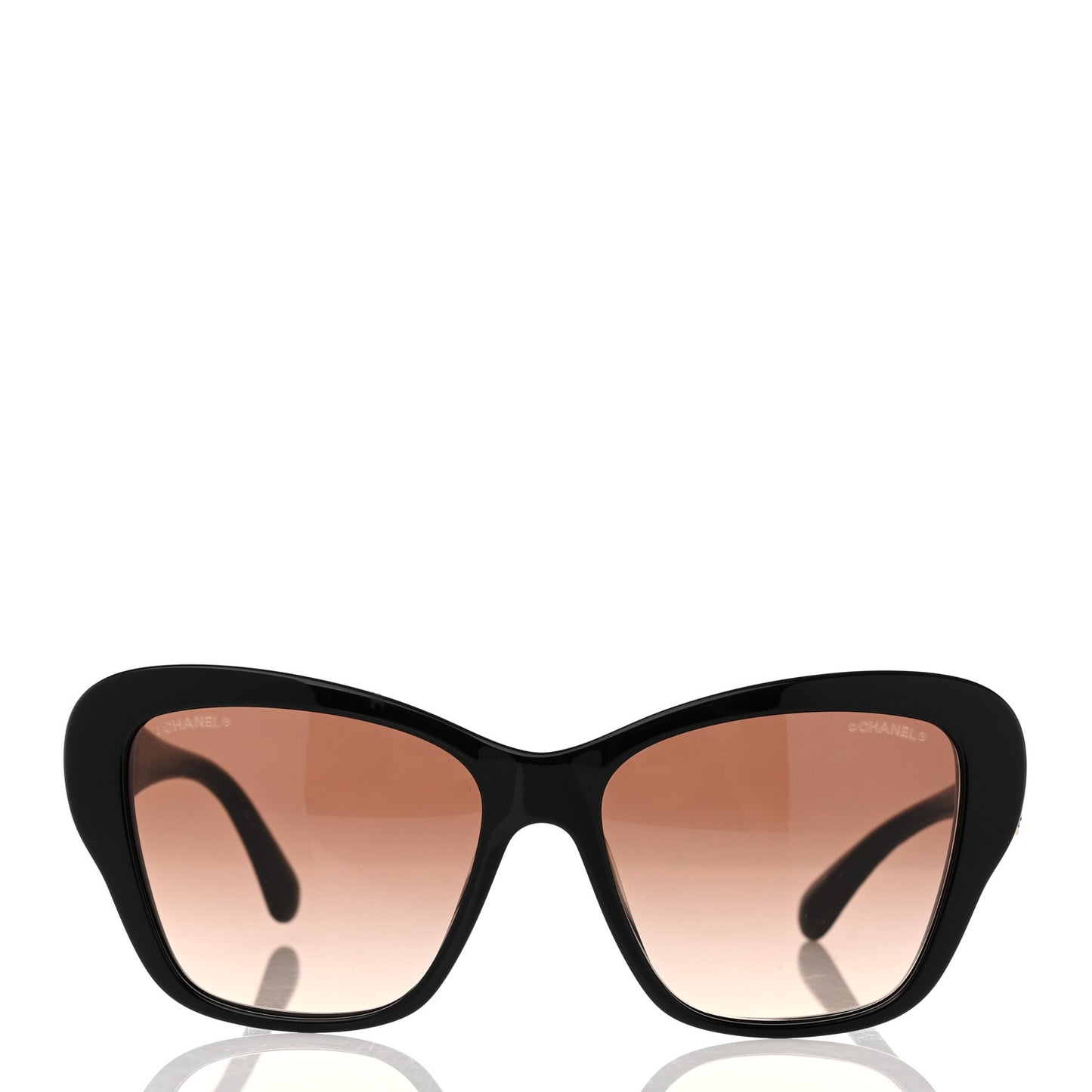 Acetate Lambskin CC Sunglasses 5457-Q-A Black