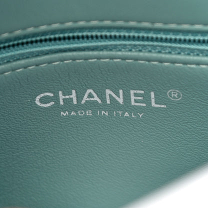 Chanel Lambskin Quilted Small Trendy CC Flap Dual Handle Bag Light Green 6 of 14