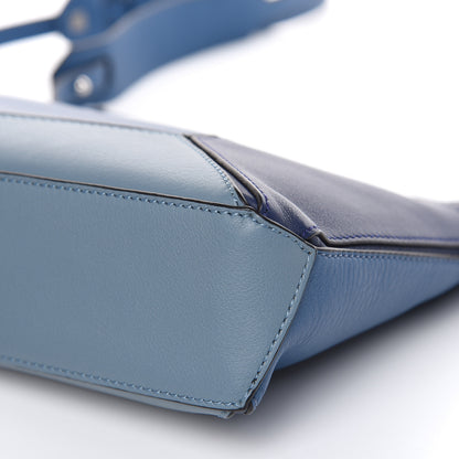 Loewe Calfskin Mini Puzzle Bag Marine Stone Steel Blue 8 of 9
