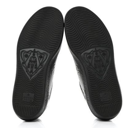 Gucci Calfskin GG Tennis Embossed Mens Ace Sneakers 5 Black 5 of 8