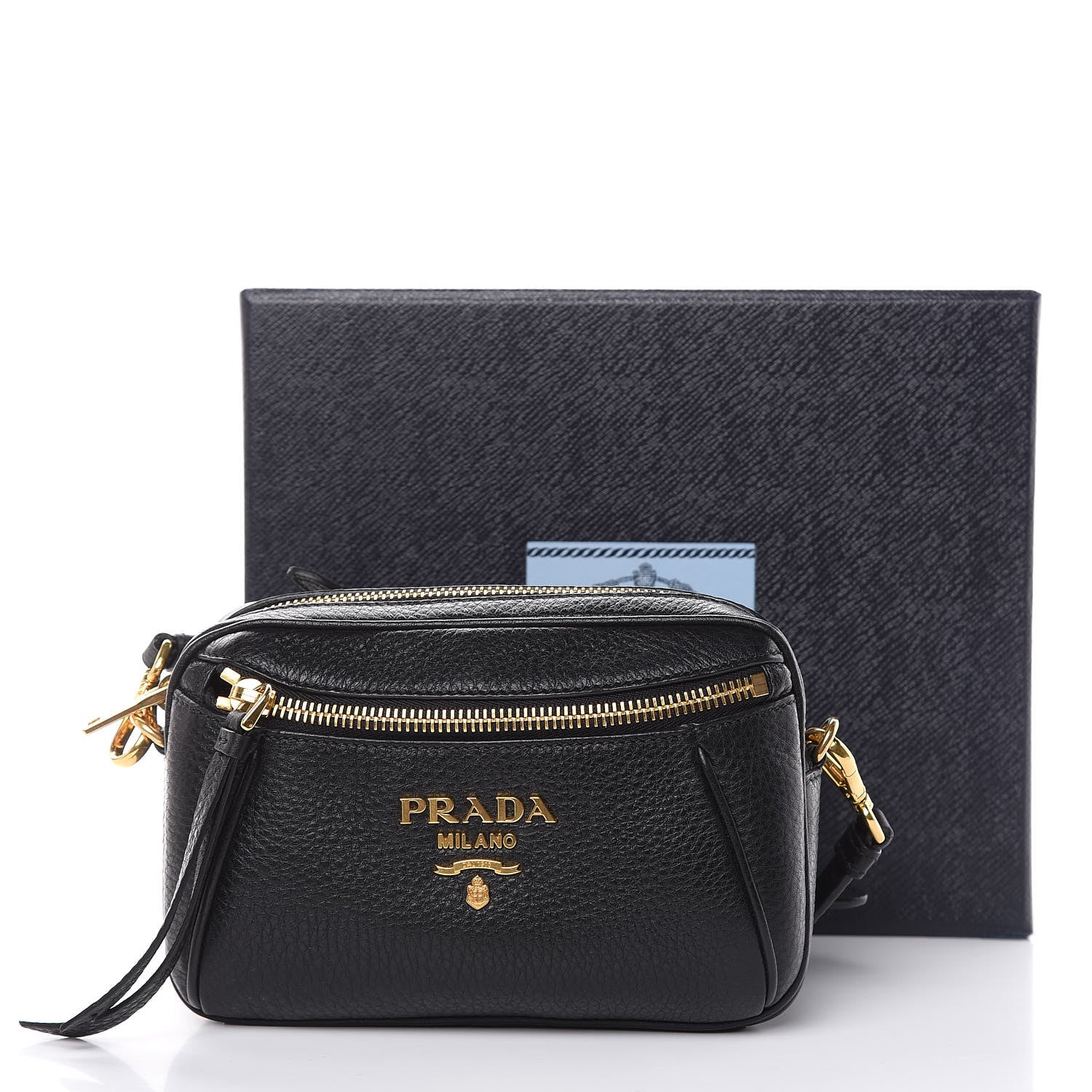 Prada Vitello Daino Belt Bag Black 11 of 11