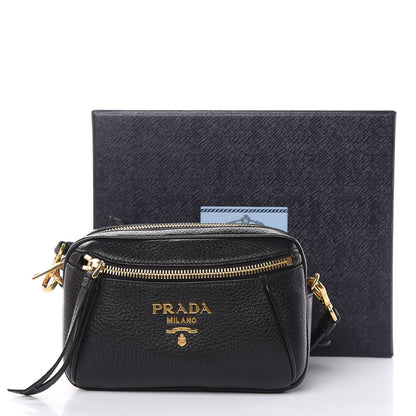 Prada Vitello Daino Belt Bag Black 11 of 11