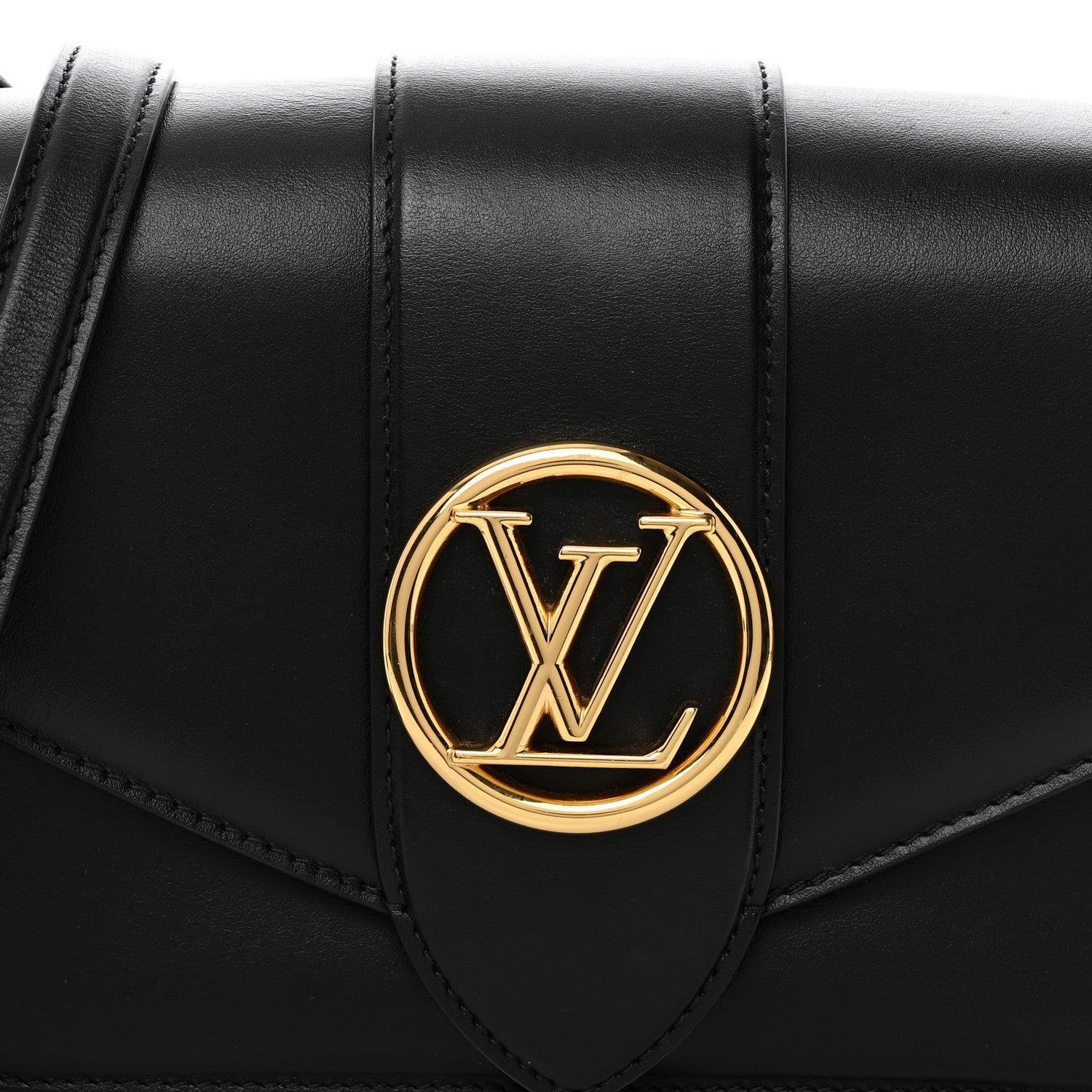 Louis Vuitton Smooth Calfskin LV Pont 9 Black 8 of 10