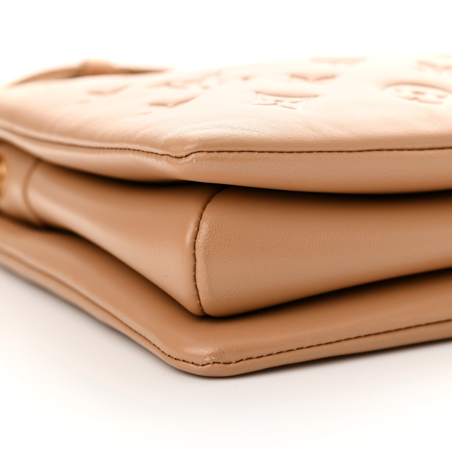 Louis Vuitton Lambskin Embossed Monogram Coussin PM Camel 9 of 10