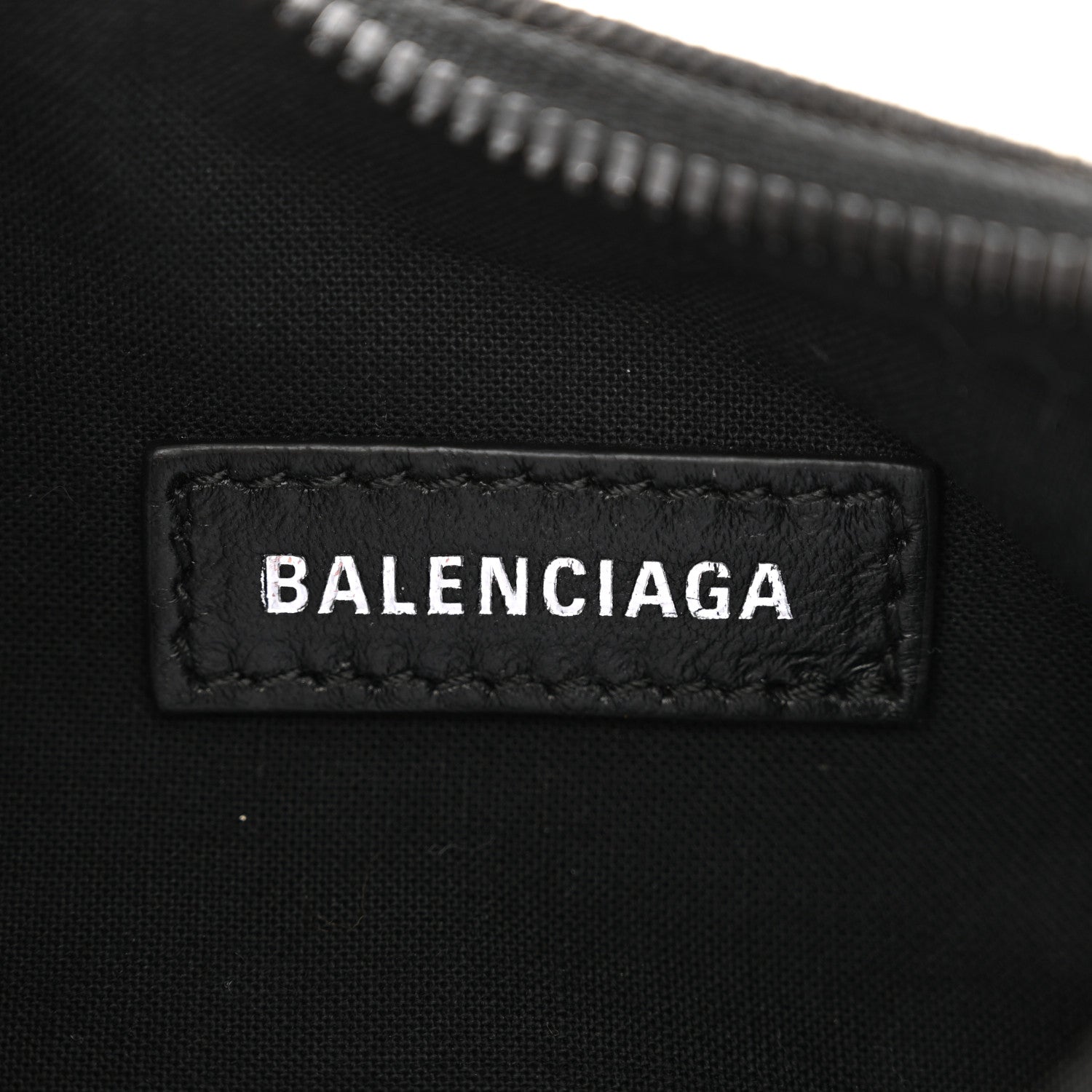 Balenciaga Washed Frayed Denim Crystal Le Cagole Shoulder Bag XS Black 7 of 17