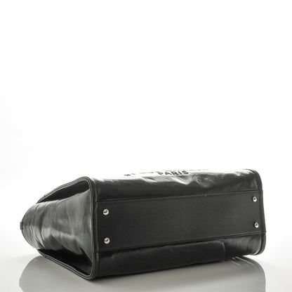 Chanel Glazed Calfskin Small Deauville Tote Black 4 of 7