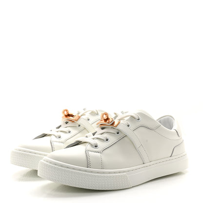 Hermes Calfskin Day Sneakers 38 White 3 of 9