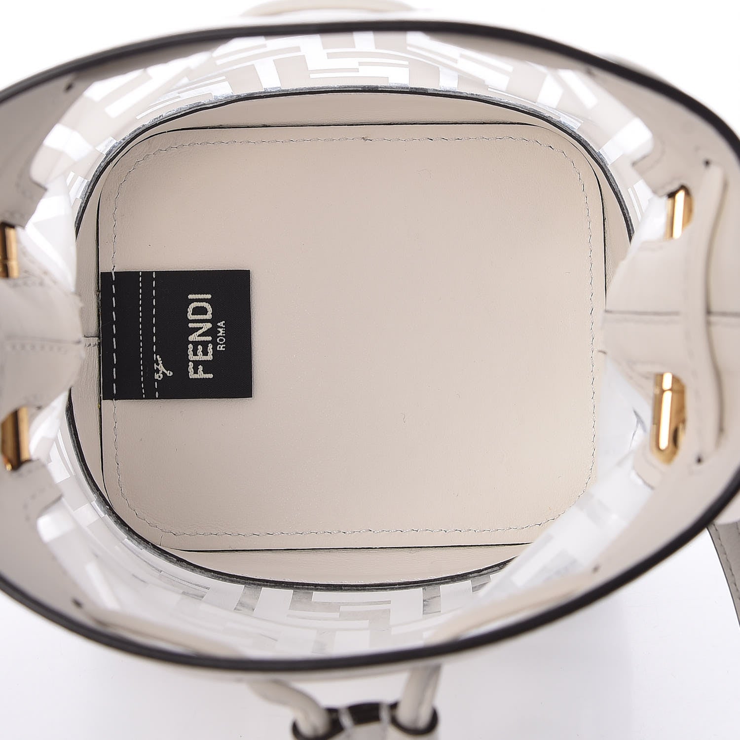 Fendi TPU FF Vitello Grace F is Fendi Mini Mon Tresor Bucket Bag White 7 of 12