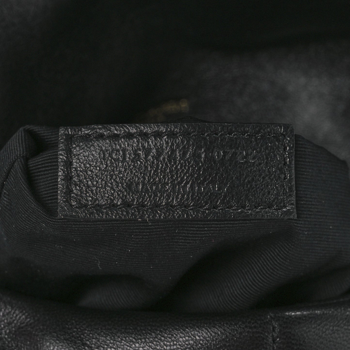 Lambskin Quilted Medium Loulou Puffer Monogram Chain Satchel Black