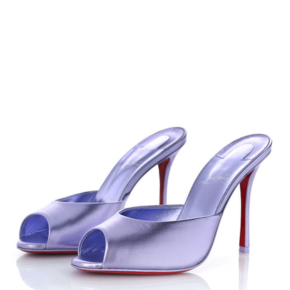 Christian Louboutin Metallic Me Dolly 100 Sandals 37.5 Lilac 4 of 8