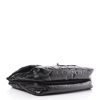 Chanel Patent Quilted Day Glo Flap Bag Black 4 of 17