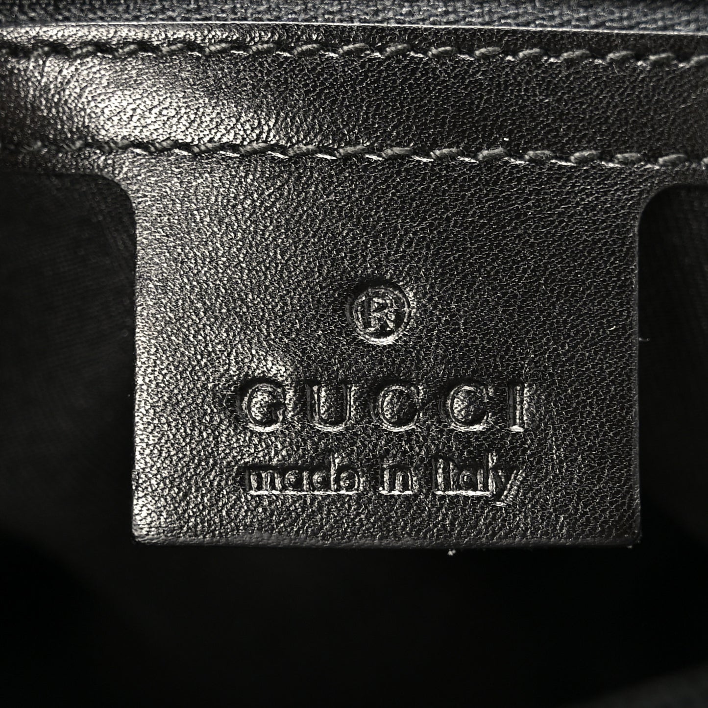 Monogram Large Punch Tote Black