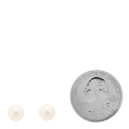 Mikimoto 18K Yellow Gold Akoya Pearl 7-7.5mm Stud Earrings 2 of 5