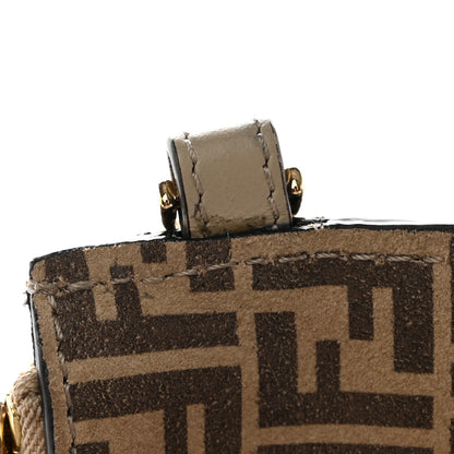 Fendi Suede Vitello Grace Micro FF Large Flat Pouch Nude Spring Maya 8 of 9