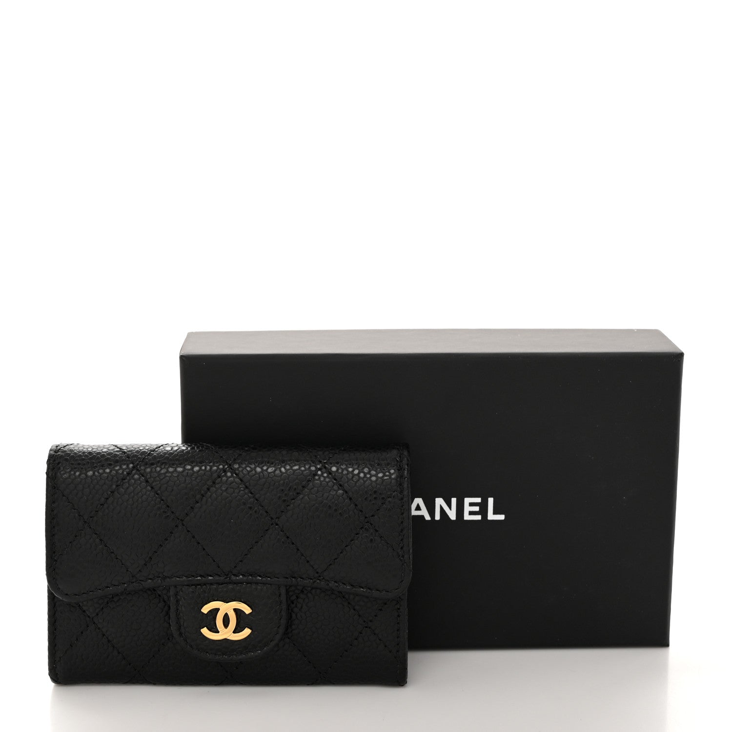 Chanel Caviar Quilted Flap Card Holder Black 9 of 9
