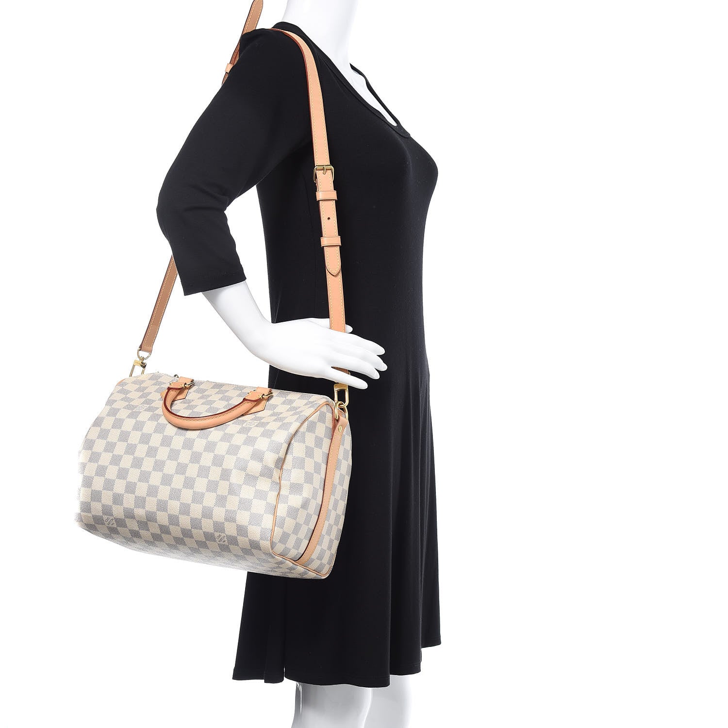 Louis Vuitton Damier Azur Speedy Bandouliere 30 2 of 13