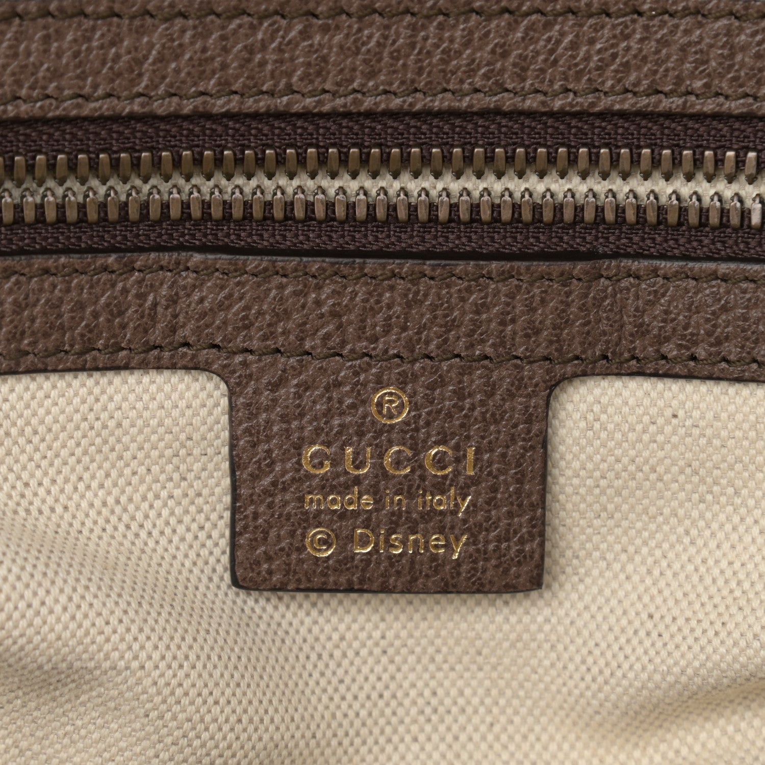 Gucci X DISNEY GG Supreme Monogram Web Three Little Pigs Ophidia Dome Backpack Beige New Acero 6 of 10