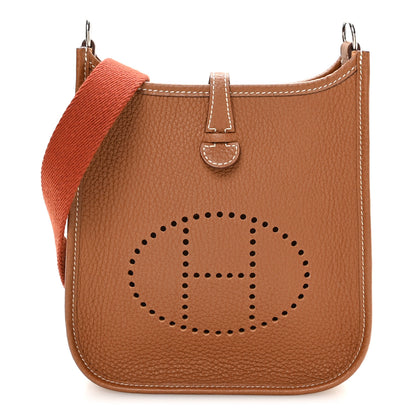 Hermes Taurillon Clemence Evelyne TPM Gold Cuivre 1 of 10