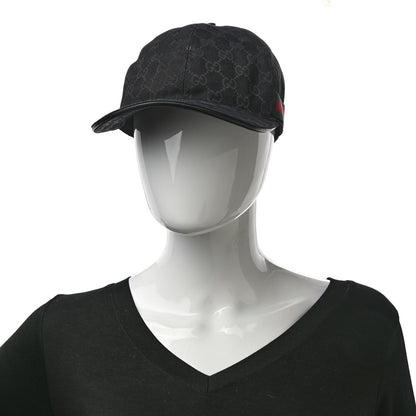 Gucci Monogram Web Baseball Hat M Black 2 of 9