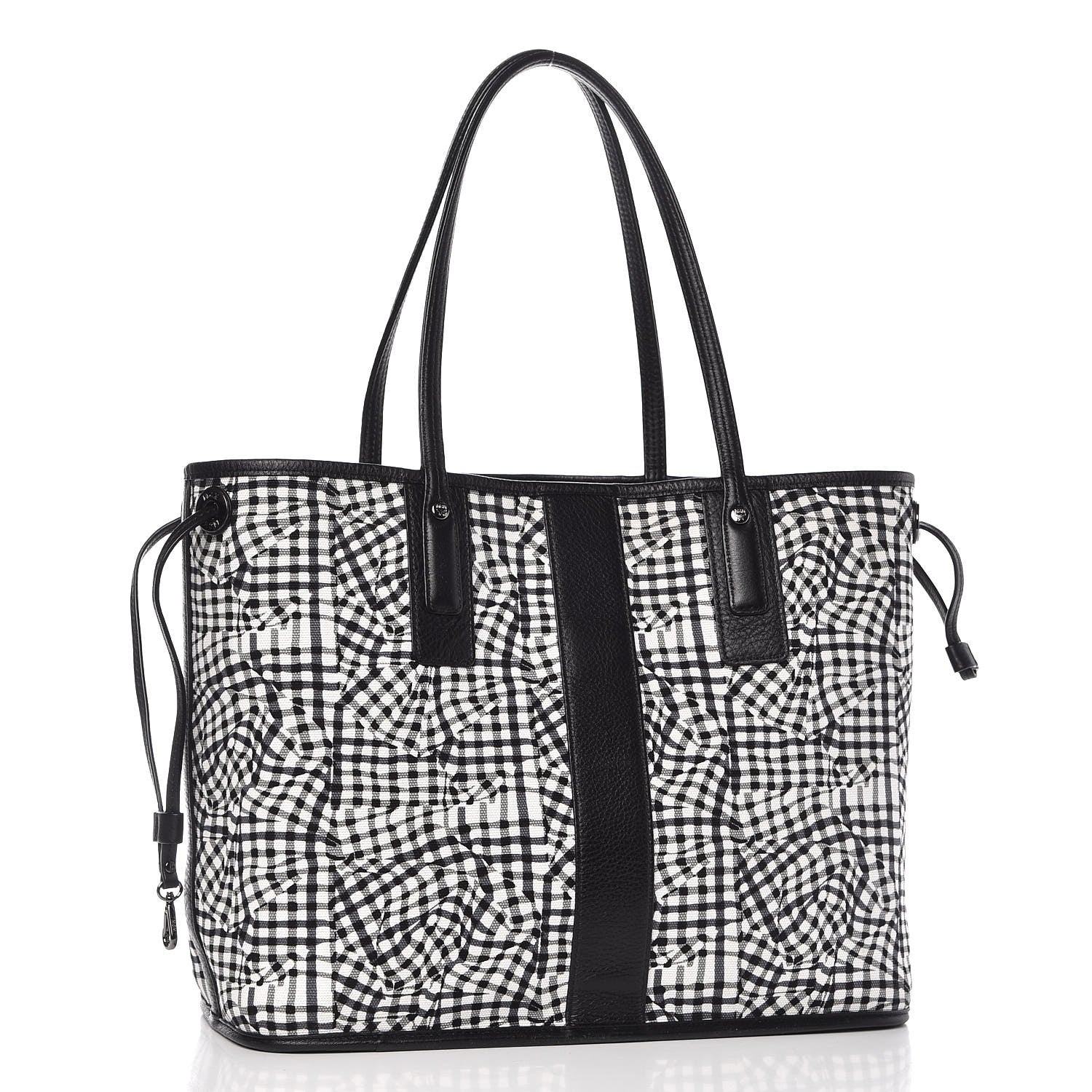 MCM Visetos Medium Liz Reversible Shopper Tote Black 9 of 12