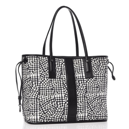 MCM Visetos Medium Liz Reversible Shopper Tote Black 9 of 12