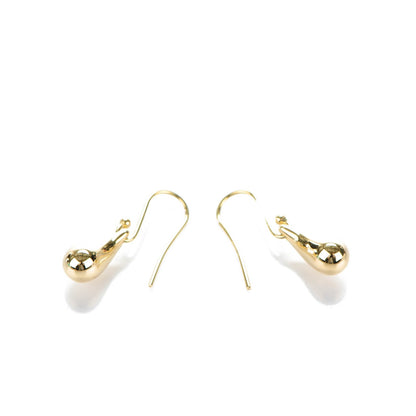 Tiffany 18K Yellow Gold Elsa Peretti 12mm Teardrop Earrings 3 of 4