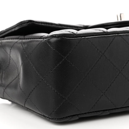 Chanel Lambskin Quilted Mini Rectangular Flap Black 9 of 10