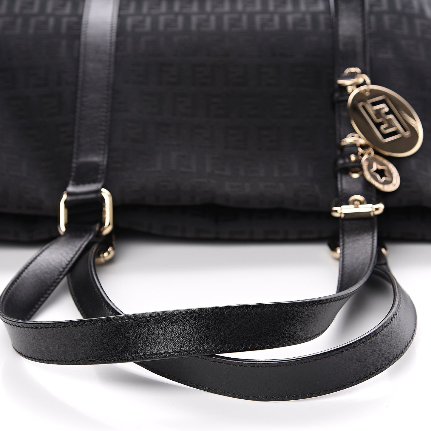 Zucchino Large Charm Shopping Tote Black