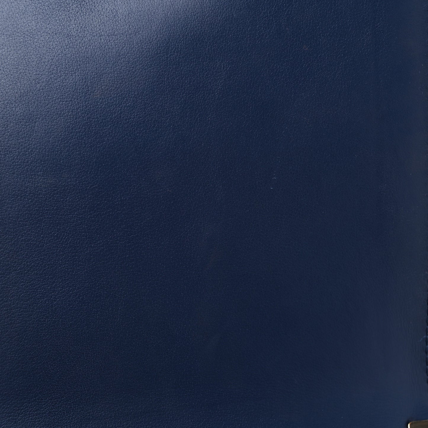 Calfskin Quilted North South Boy Flap Navy