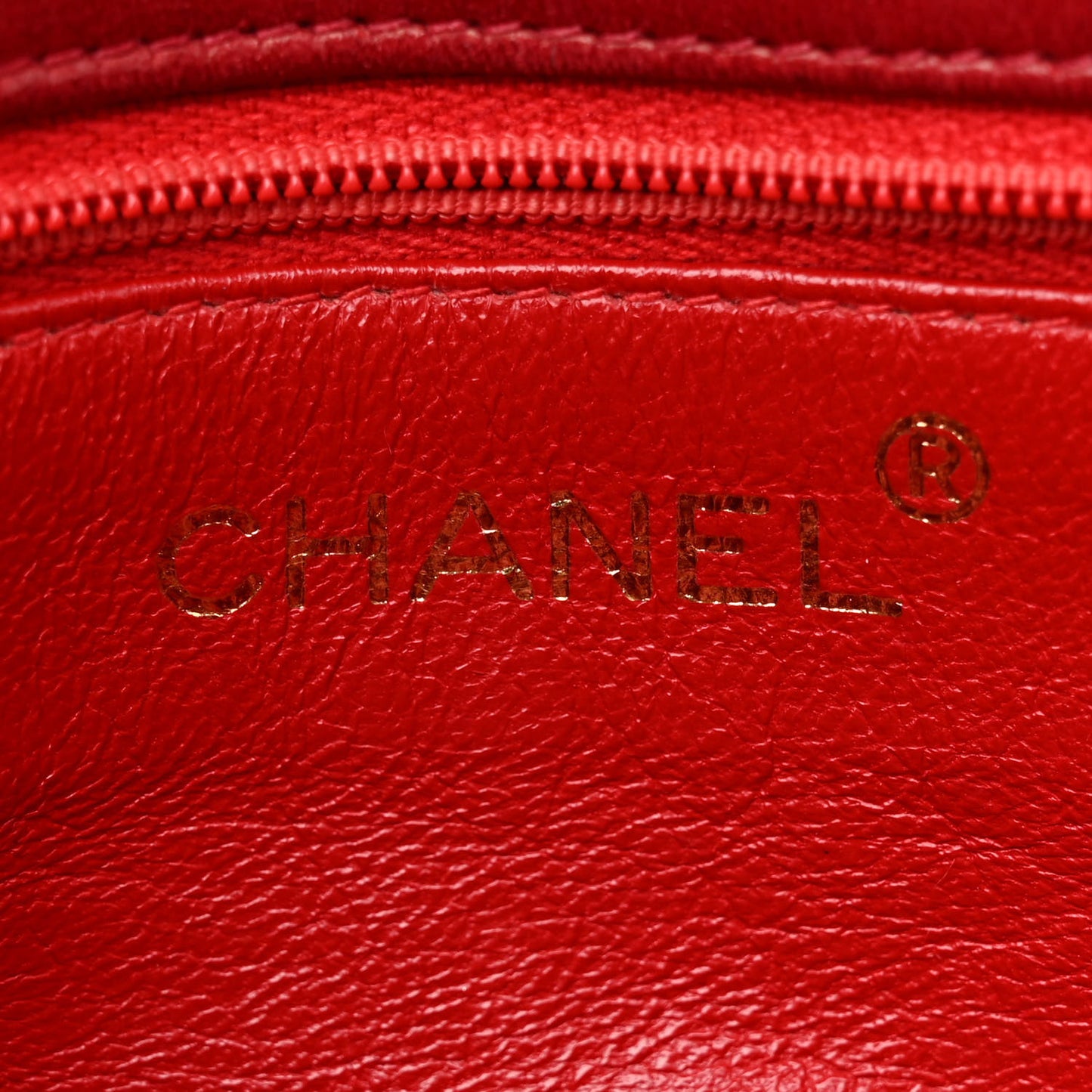 Lambskin Mini CC Timeless Flap Red
