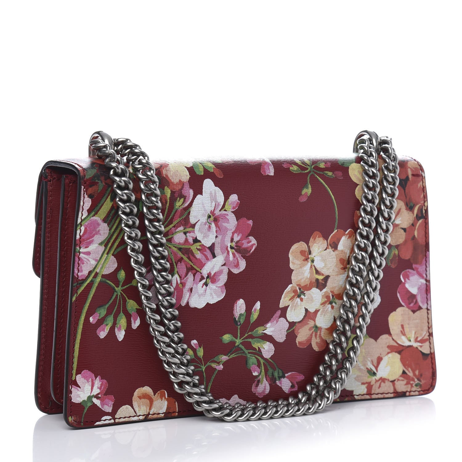 Gucci Calfskin Blooms Print Small Dionysus Shoulder Bag Romantic Cherry Multicolor 3 of 11