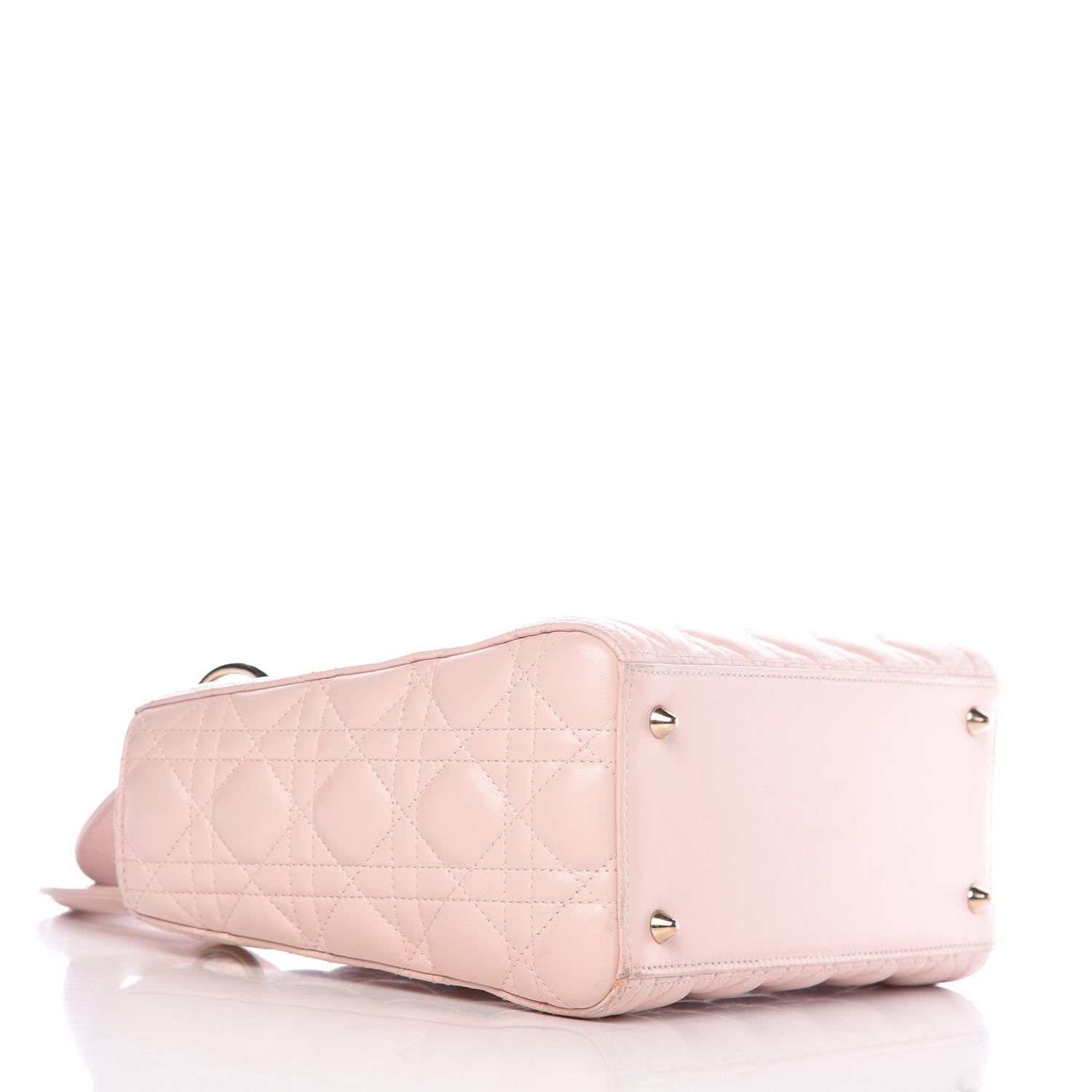 Christian Dior Lambskin Cannage Medium Lady Dior Light Pink 4 of 16