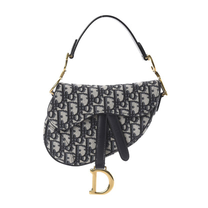 Christian Dior Oblique Mini Saddle Bag Blue 1 of 8