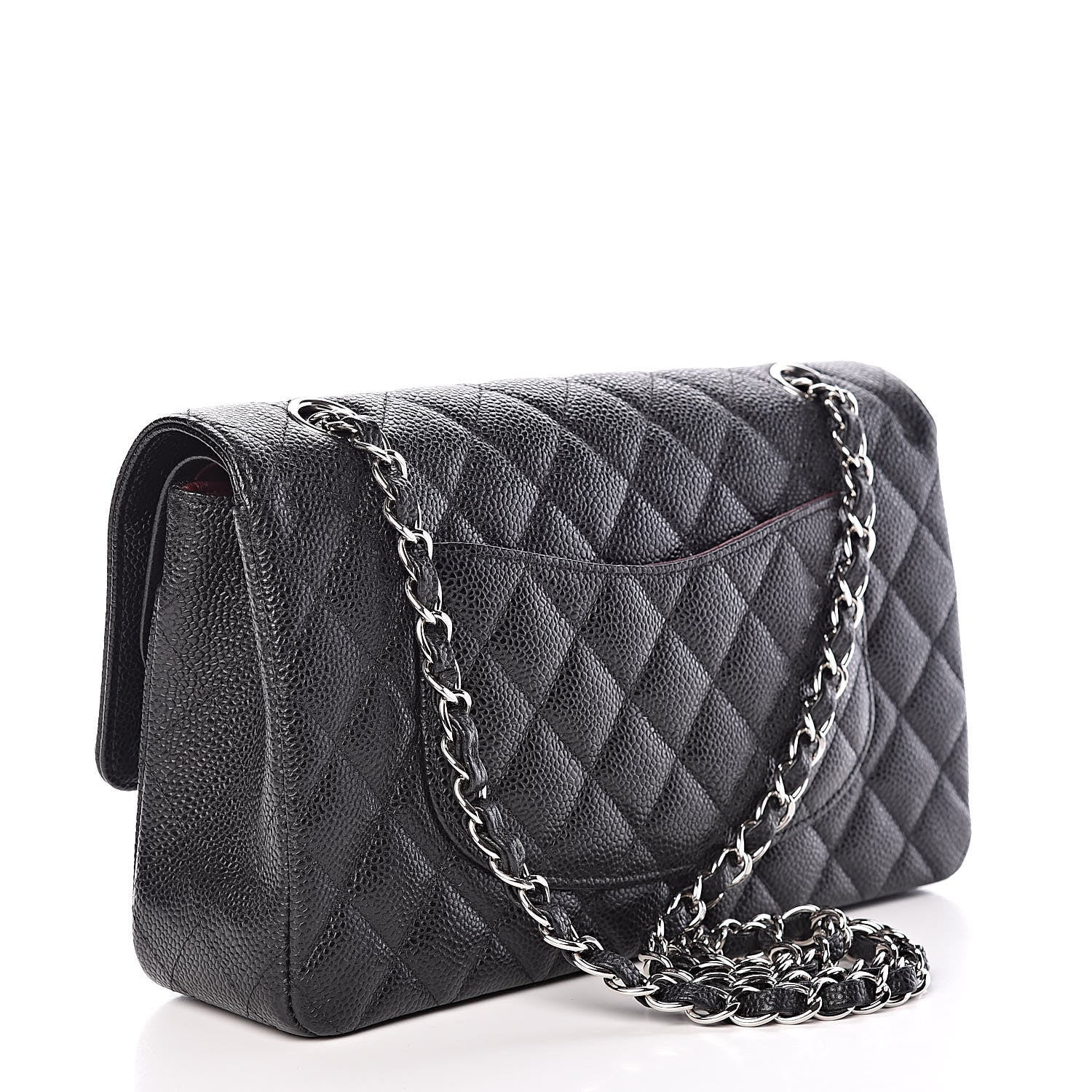 Chanel Caviar Quilted Medium Double Flap Black 3 of 10