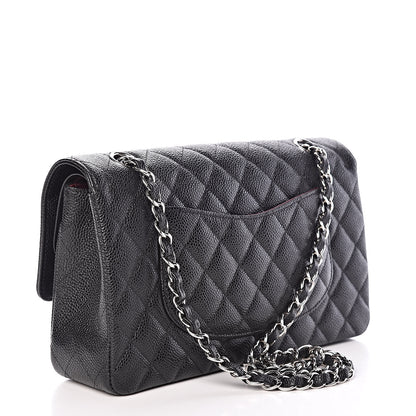 Chanel Caviar Quilted Medium Double Flap Black 3 of 10