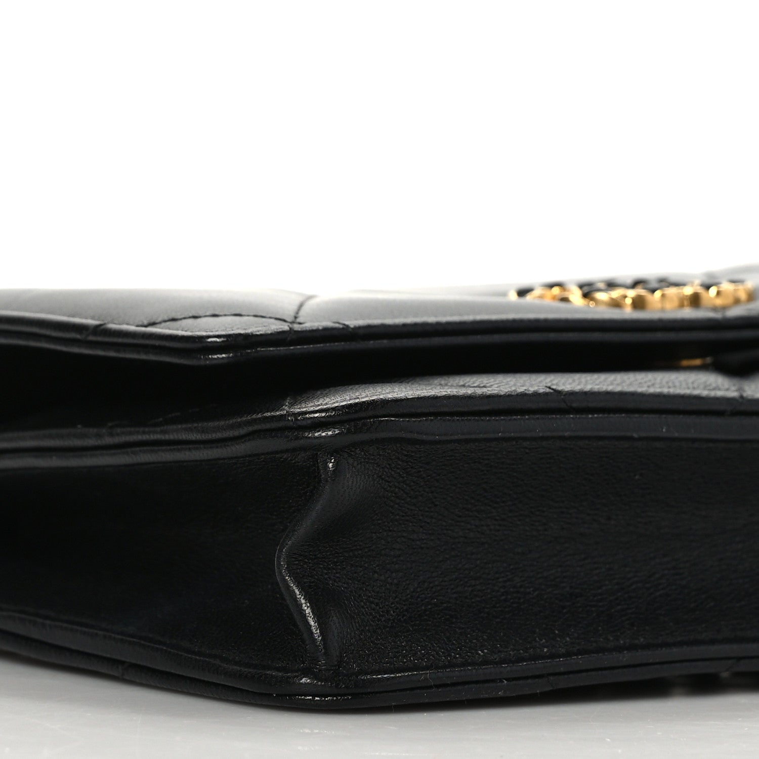Chanel Lambskin Quilted Chanel 19 Wallet On Chain WOC Black 8 of 9