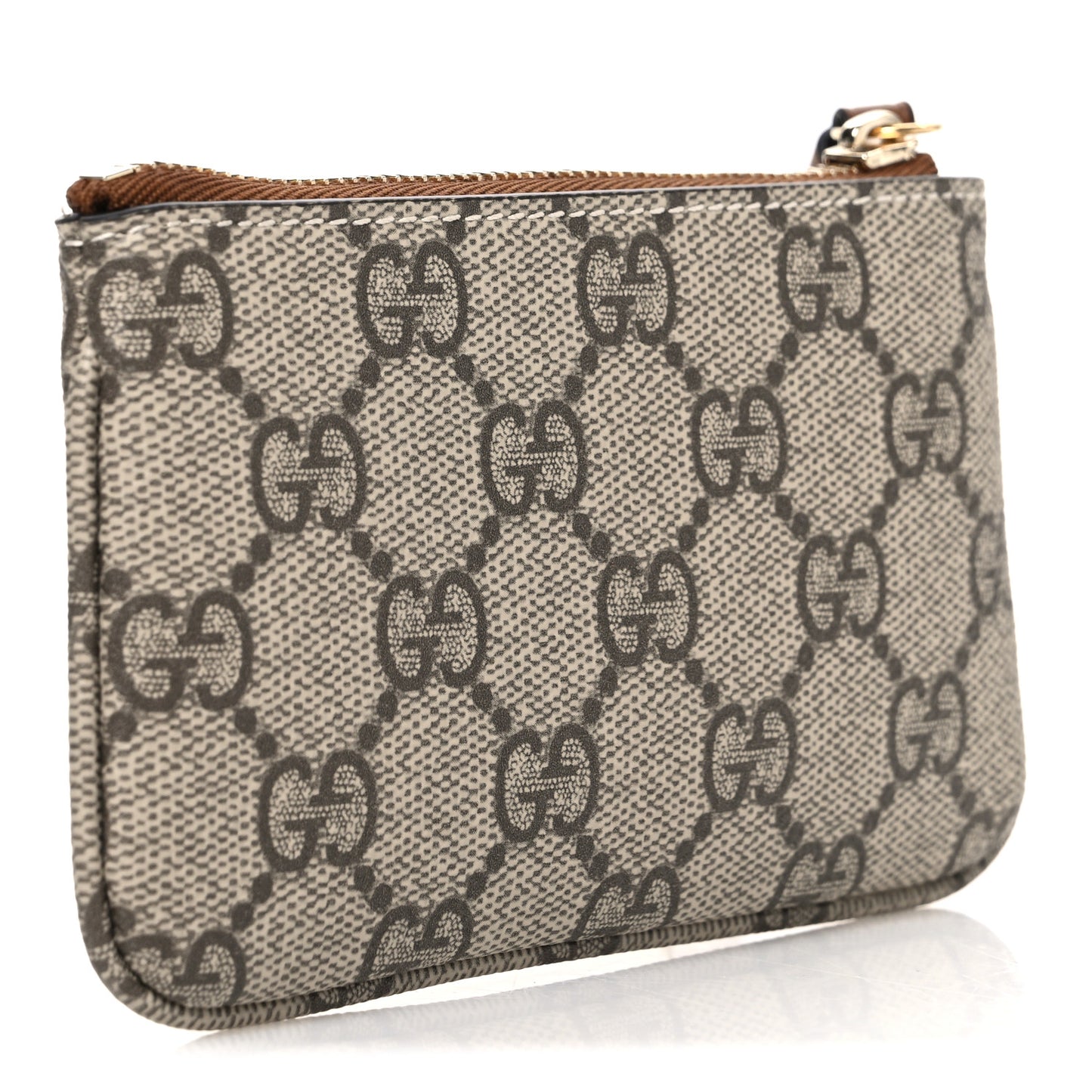 GG Supreme Monogram Selleria Key Case  Brown