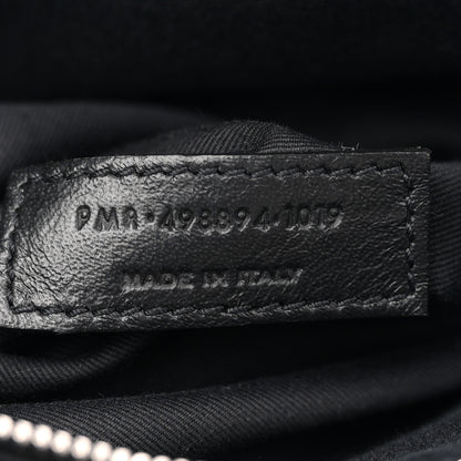 Saint Laurent Calfskin Matelasse Monogram Microstud Medium Niki Chain Satchel Black 7 of 13